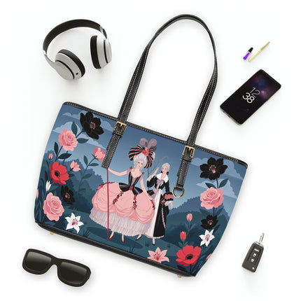 🌹🎭 The Rose Masquerade Promenade Shoulder Bag – Art Deco Floral Elegance