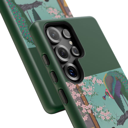 Peacock Garden Phone Case – Japanese Elegance & Timeless Beauty