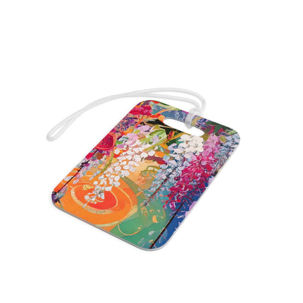 Golden Wisteria Elegance Luggage Tags