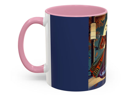 Court Magician with Ghost Butterflies Colorful Mugs (11oz, 15oz)