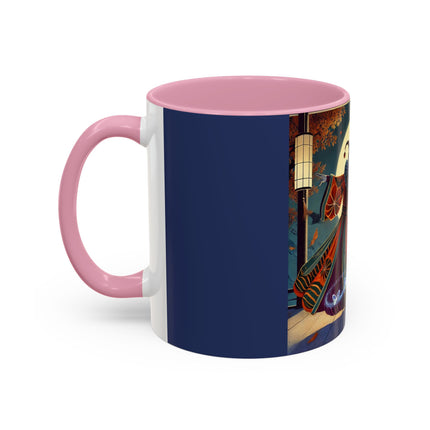 Court Magician with Ghost Butterflies Colorful Mugs (11oz, 15oz)