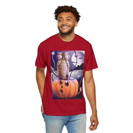 The Startled Pumpkin Unisex Garment-Dyed T-shirt