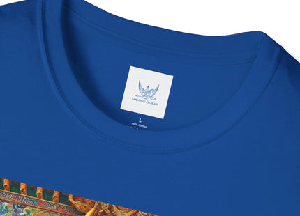Tibetan Dragon Over Kabuki Duel Unisex Softstyle T-Shirt