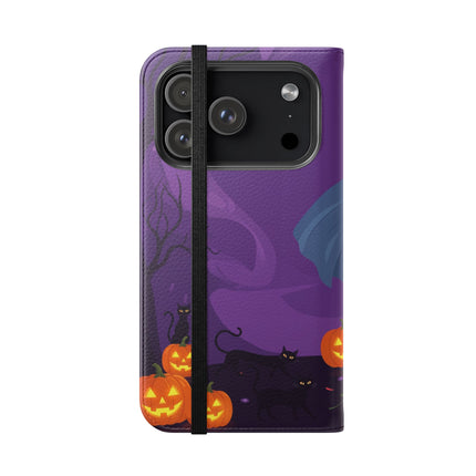 🎭🌹 The Harlequin Rose Masquerade Flip Case – Theatrical Halloween Romance