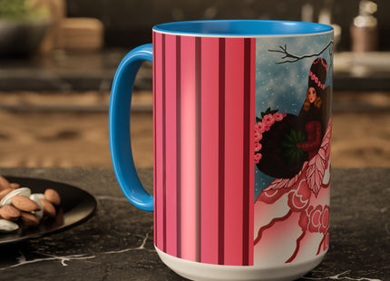 Winter Rose Empress Colorful Mugs (11oz, 15oz)