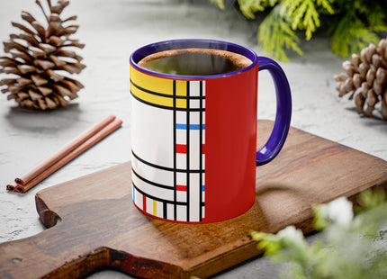 Place de la Concorde by Piet Mondrian Colorful Mugs (11oz, 15oz)