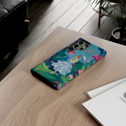 🌸☂️ A Stroll Through The Enchanted Forest Phone Case – Art Deco Floral Fantasy
