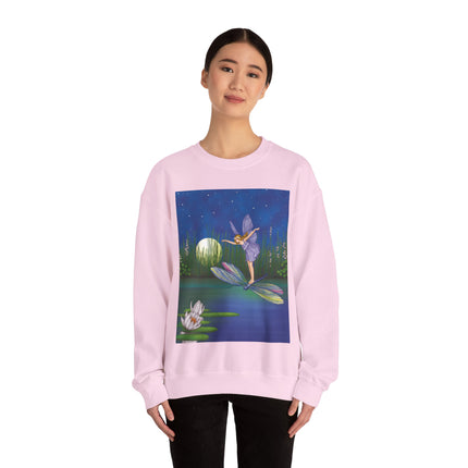 Fairy on a Dragonfly Heavy Blend™ Crewneck Sweatshirt