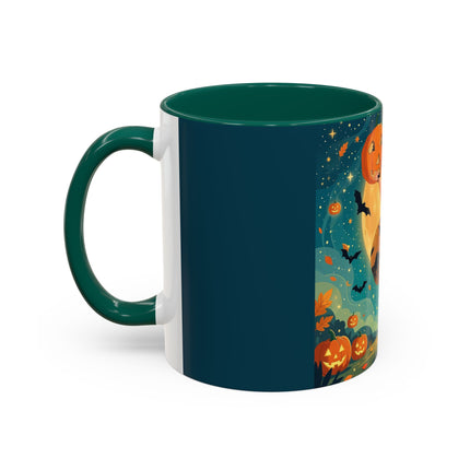 🦇🎃 The Witch Of Batwing Pumpkin Hollow Colorful Mug – Moonlit Halloween Charm