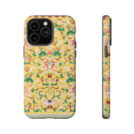 Yellow Botanical Pattern by Owen Jones Phone Cases