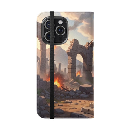 🐆🔭 The Snow Leopard Lookout Flip Case – Adventure, Curiosity & Fearless Style
