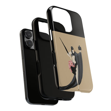Dancer with Ink & Blossoms Phone Case – Elegant Grace & Artistic Poise