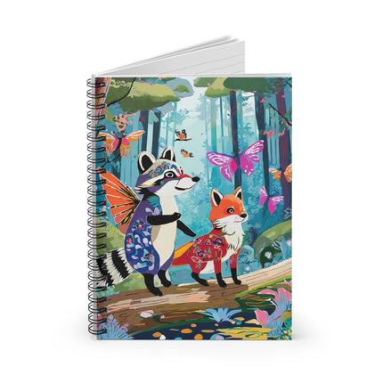 Whimsical Woodland Spiral Notebook - Ruled Line