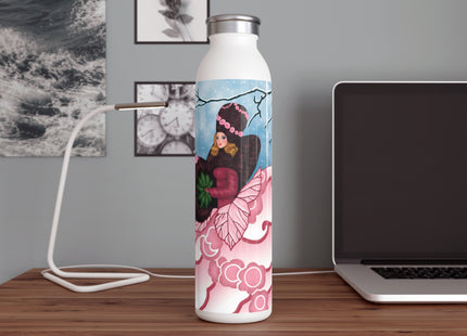 Winter Rose Empress Slim Water Bottle