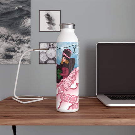 Winter Rose Empress Slim Water Bottle