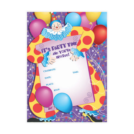 Colorful Extravaganza Party Invitation Bundles (envelopes included)