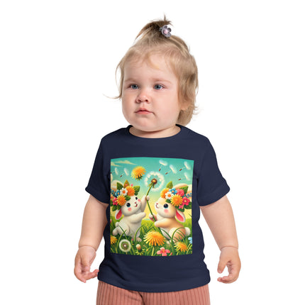 Springtime Bunny Friends Baby T-Shirt – Playful Moments in Bloom
