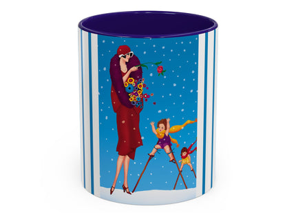 Snowfall & Couture Colorful Mugs (11oz, 15oz)