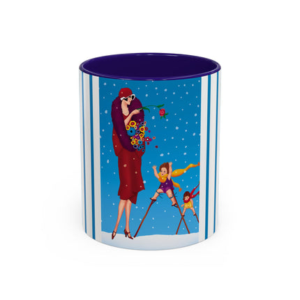 Snowfall & Couture Colorful Mugs (11oz, 15oz)