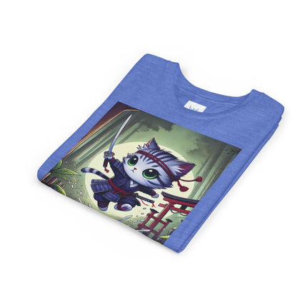 Moonlit Samurai Kitty Youth Short Sleeve Tee