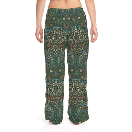 Blackthorn by William Morris Women's Pajama Pants (AOP)