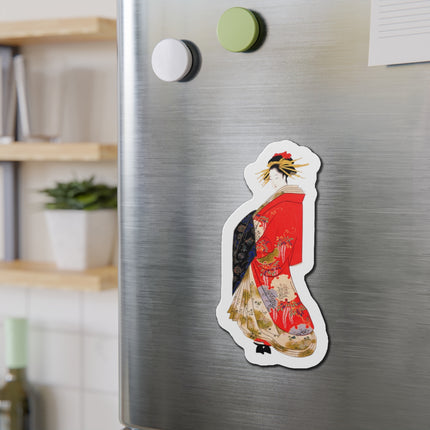 Japanese Woman by Hosoda Eishi Die-Cut Magnets (5 Sizes)