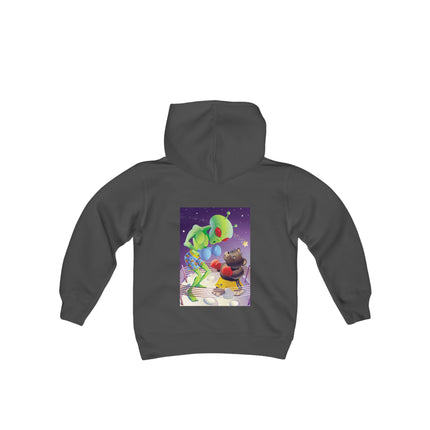 Cosmic Clash Youth Hooded Sweatshirt – An Epic Battle Beyond the Stars