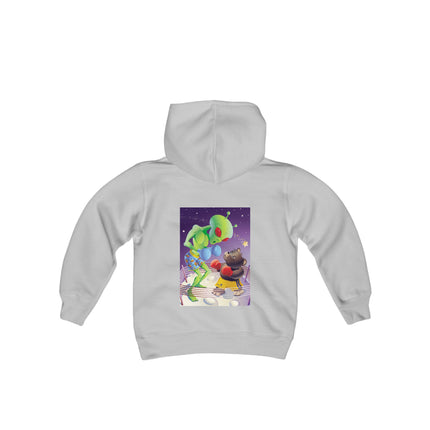 Cosmic Clash Youth Hooded Sweatshirt – An Epic Battle Beyond the Stars