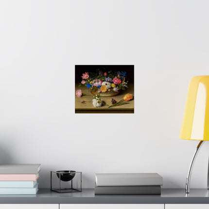 Flower Still Life by Ambrosius Bosschaert Matte Horizontal Posters