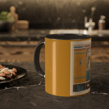 Pompeii Walls Pl.20 by Victor Steeger Colorful Mugs, 11oz