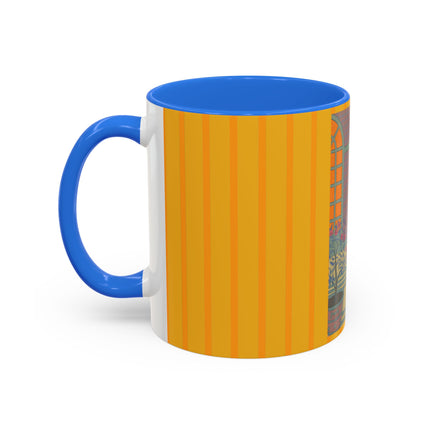 Sur Les Marches Du Jardin by Georges LePape Colorful Mugs (11oz, 15oz)