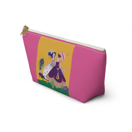 Peacock Ladies in the Garden Cosmetic Bag – Playful Elegance & Art Deco Charm