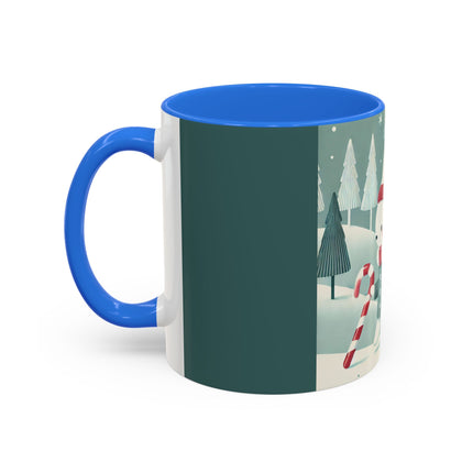 Candy Cane Timekeeper Bunny Colorful Mugs (11oz, 15oz)