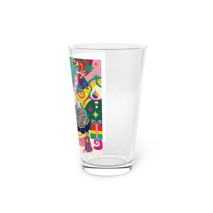 🎀✨ The Christmas Court Of Joy Pint Glass – Art Deco Holiday Fantasy
