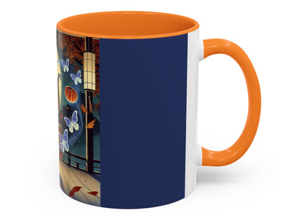 Court Magician with Ghost Butterflies Colorful Mugs (11oz, 15oz)