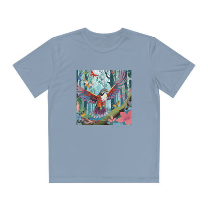 A Colorful Raptor Youth Competitor Tee