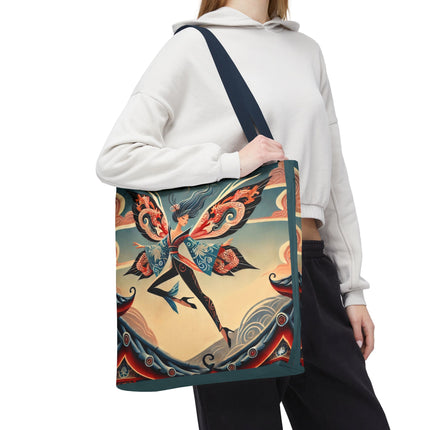 The Dragon Fairy of the Temple Tote Bag – Mythic Grace & Ancient Power