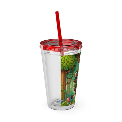 Stealthy Stripes Sunsplash Tumbler with Straw, 16oz