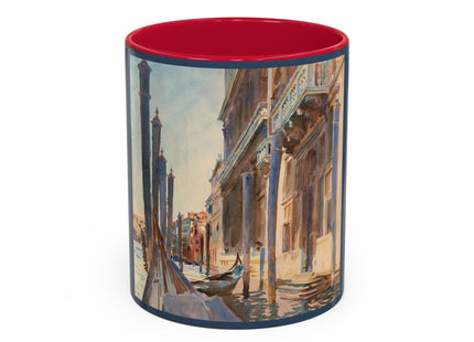 Gondola Moorings on the Grand Canal by John Singer Sargent Colorful Mugs (11oz, 15oz)