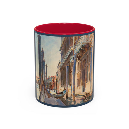 Gondola Moorings on the Grand Canal by John Singer Sargent Colorful Mugs (11oz, 15oz)