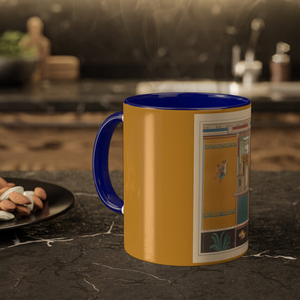 Pompeii Walls Pl.20 by Victor Steeger Colorful Mugs, 11oz