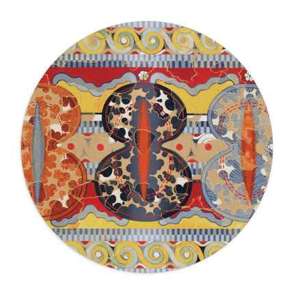 Reproduction of the Shield Frieze by Emile Gilliéron Mouse Pad, Round and Rectangle