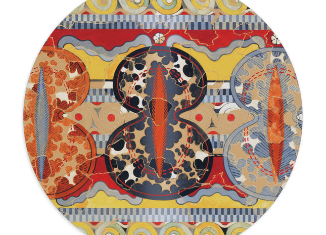 Reproduction of the Shield Frieze by Emile Gilliéron Mouse Pad, Round and Rectangle