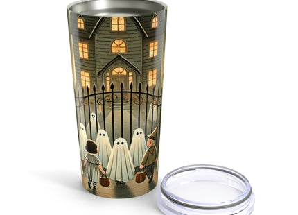 Ghostly Welcome – A Halloween Night Tumbler 20oz