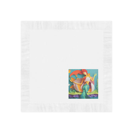 Charming Mermaid White Coined Napkins