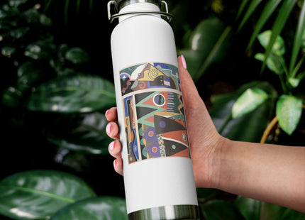 Collection decors et couleurs Pl.03 by Georges Valmiers Copper Vacuum Insulated Bottle, 22oz
