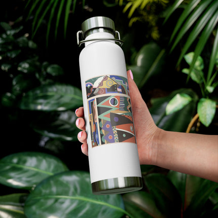 Collection decors et couleurs Pl.03 by Georges Valmiers Copper Vacuum Insulated Bottle, 22oz