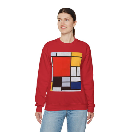 Composition with Red, Yellow, Blue, and Black by Piet Mondrian Heavy Blend™ Crewneck Sweatshirt