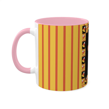 Candy Corn Skeleton Colorful Mugs (11oz, 15oz)