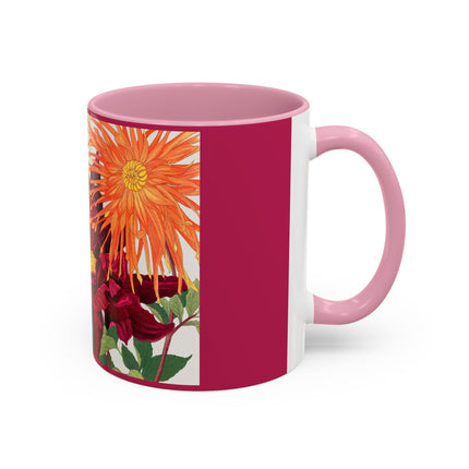 Dahlia Flower by Tanigami Kônan Colorful Mugs (11oz, 15oz)
